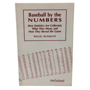 Baseball By The Numbers Book Willie Runquist Former Library Copy Statistics 1995